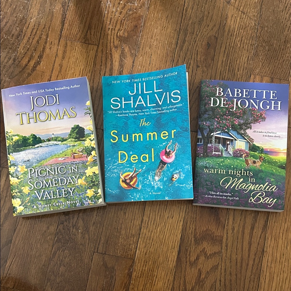 Set of Three Colorful Novels